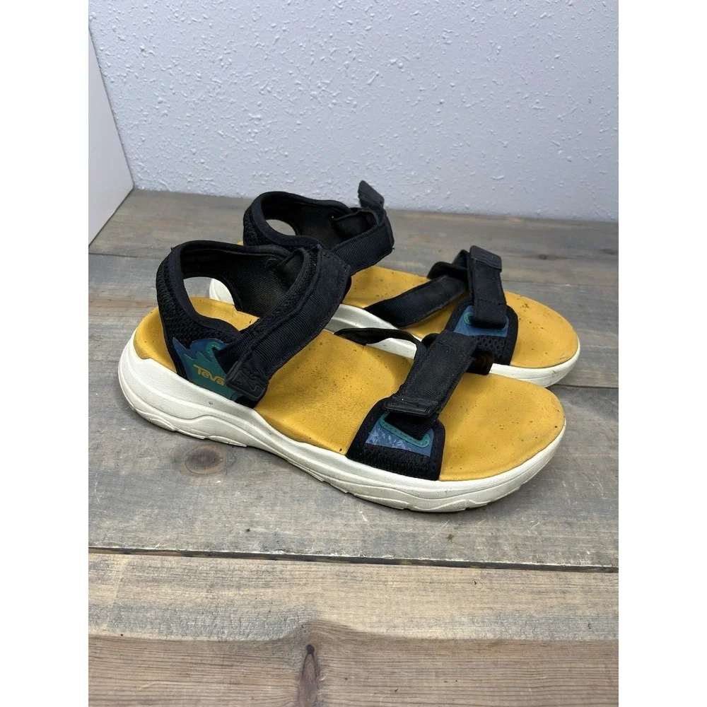 TEVA Zymic Sandal Black /Sunflower‎ 1124049 Mens Size 7